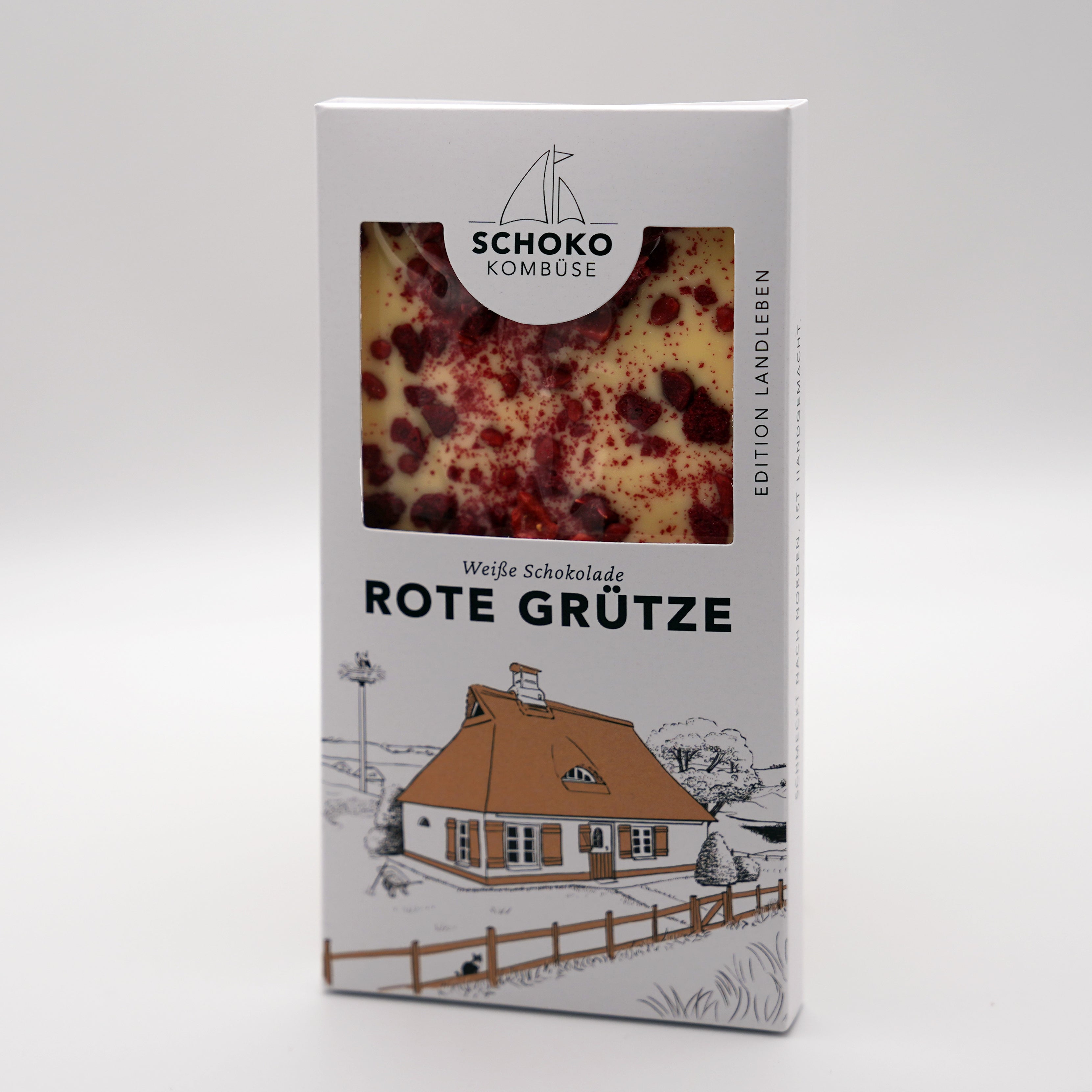 Rote Grütze - weiße Schokolade mit roten Früchten - hangemacht – Schoko ...